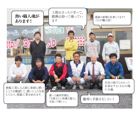 サンエムリフォームの職人