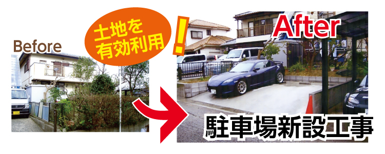 駐車場の新設工事
